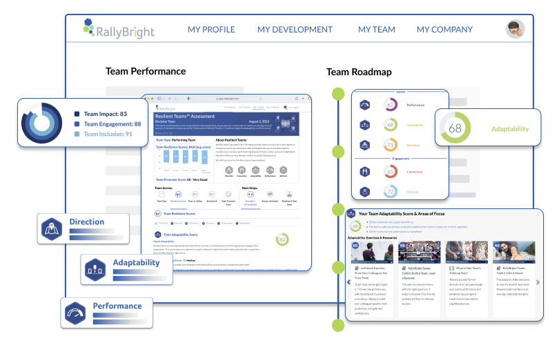 team performance roadmap illustration